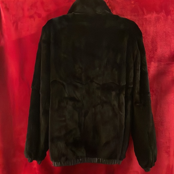 REVERSIBLE SHEARED MINK JACKET LG - Picture 4 of 7